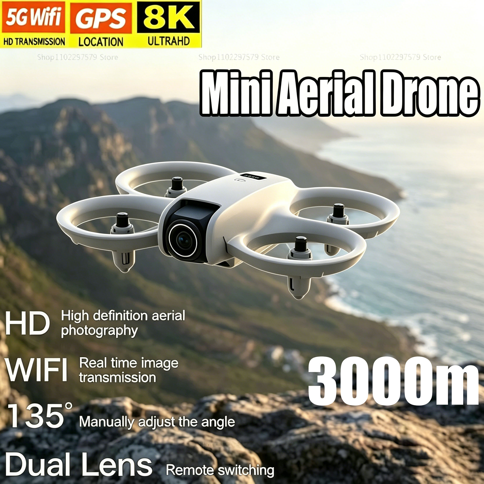 Drone Video Production - 8K HD 카메라가 장착된 미니 드론