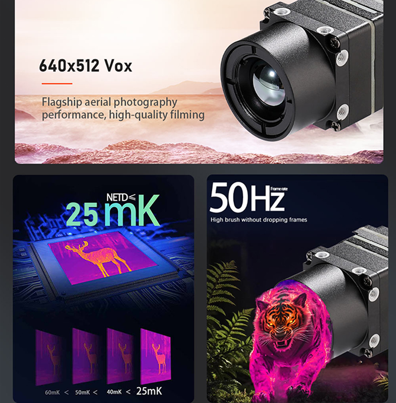 Drone Thermal Imaging - 신제품 640x512 FPV 드론 열화상 카메라
