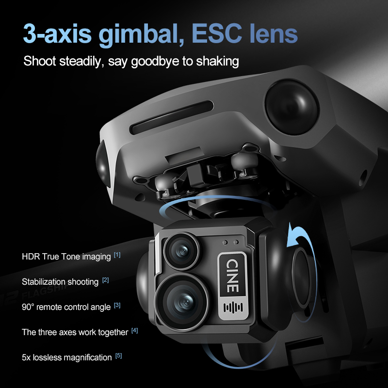8K 3축 짐벌 브러시리스 7.2인치 터치스크린 FPV - Drone Lidar 리뷰 및 가격