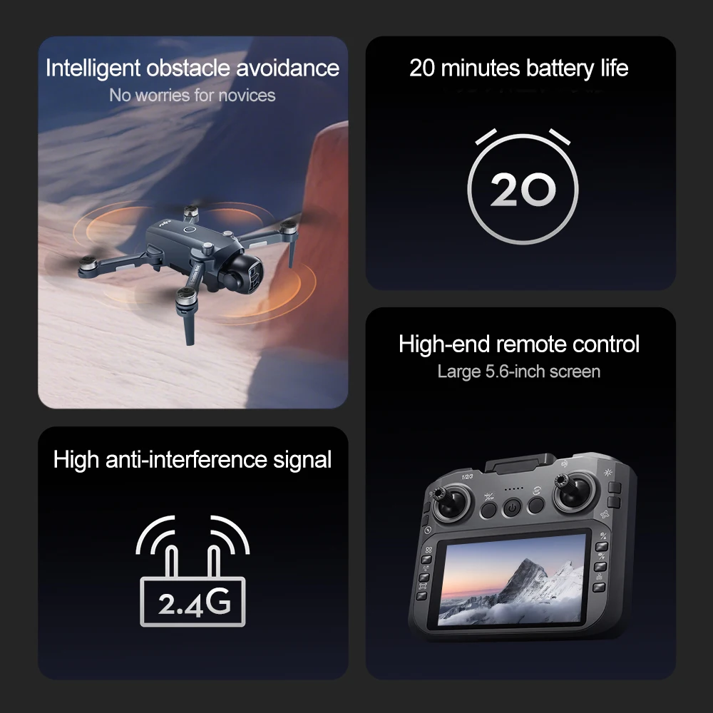 레노버 V988 대형 화면 리모컨 쿼드콥터 접이식 HD - Drone Multispectral 리뷰 및 가격