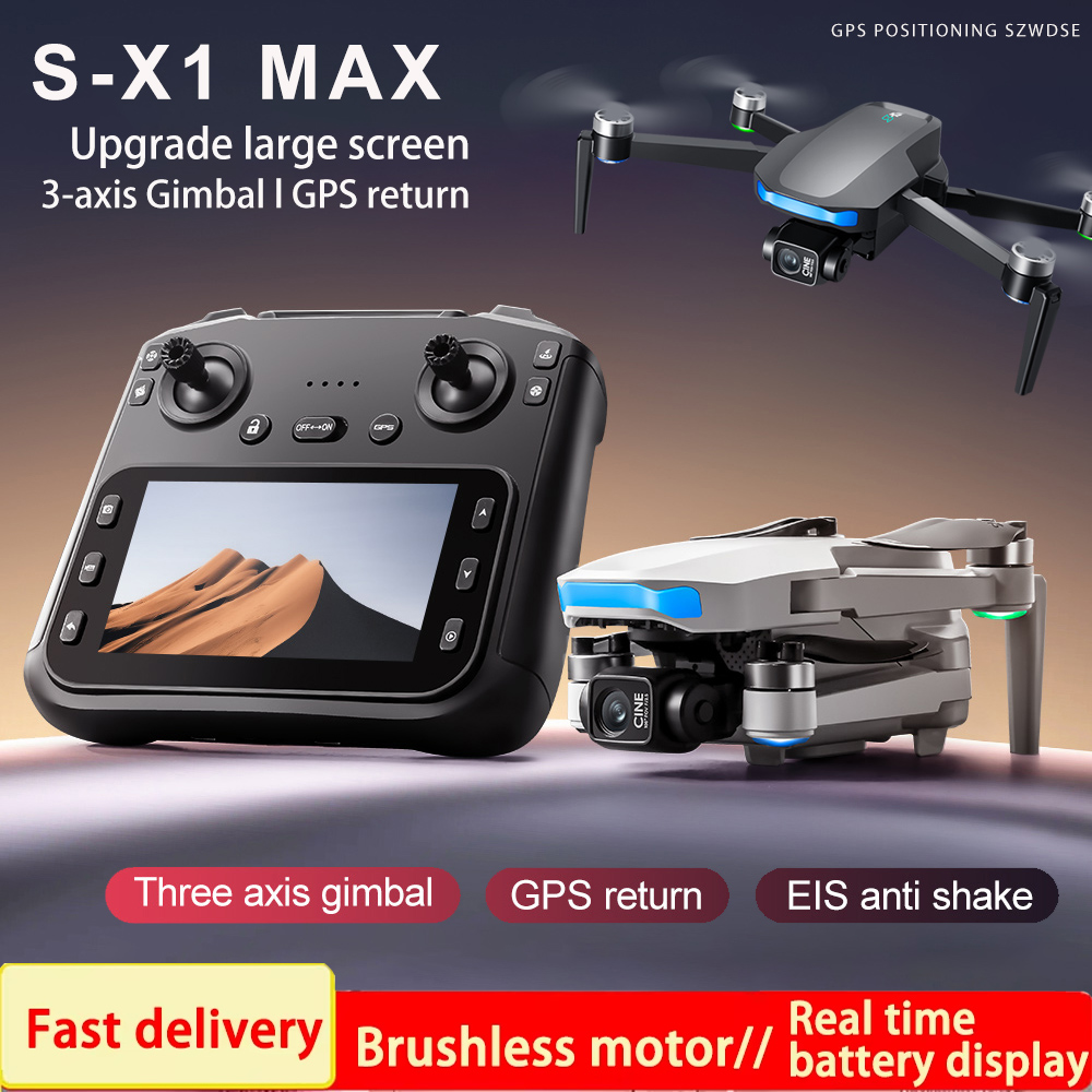 S-X1 MAX 4K 전문가용 드론 HD 카메라 3축  - Eachine Drone E58 리뷰 및 가격