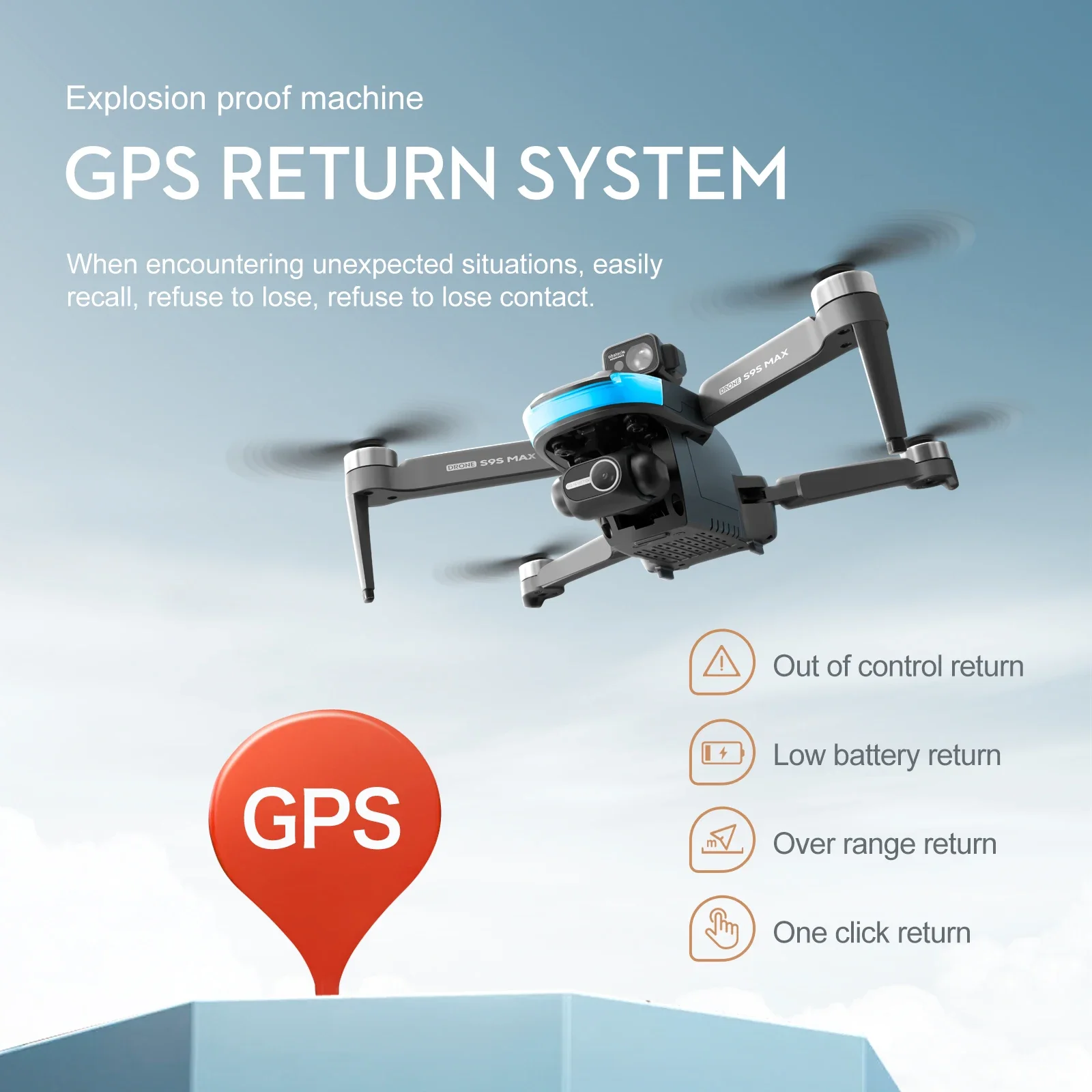 새로운 S9S MAX 미니 드론 4K 2축 PTZ HD - Drone Video Production 리뷰 및 가격