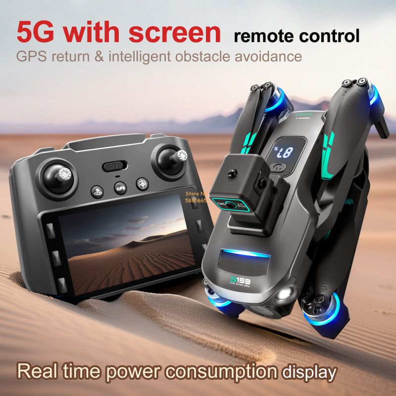 8K 듀얼 카메라 5G WIFI FPV 원격 제어 Qu - Drone Lidar 리뷰 및 가격