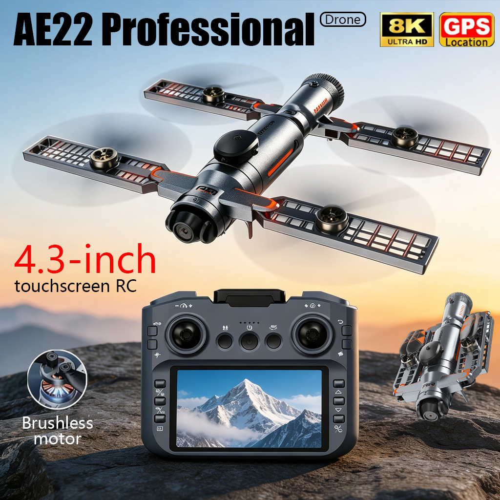 업그레이드된 AE22 PRO MAX 접이식 드론 8K  - Drone Video Production 리뷰 및 가격