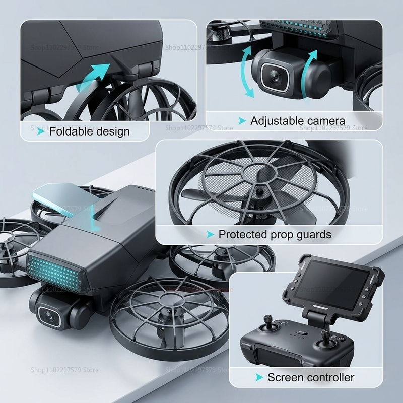 새로운 드론 M8 GPS 8K 프로페셔널 HD 360  - Drone Lidar 리뷰 및 가격
