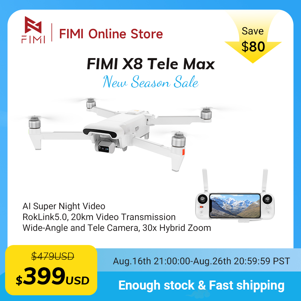 FIMI X8 텔레 맥스 드론 4K 프로페셔널 30분  - Drone Thermal Imaging 리뷰 및 가격